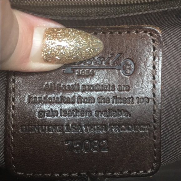 Fossil leather Briefcase/Shoulder bag - Picture 11 of 11